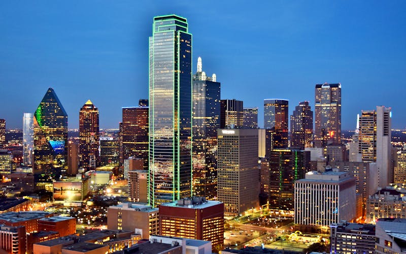 Dallas-Fort Worth Texas skyline